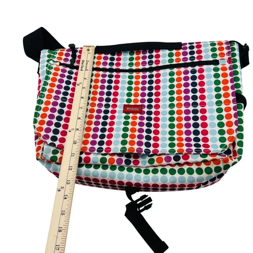 Dickies Colorful Messenger Bag With‎ Polka Dot Design & Adjustable Strap